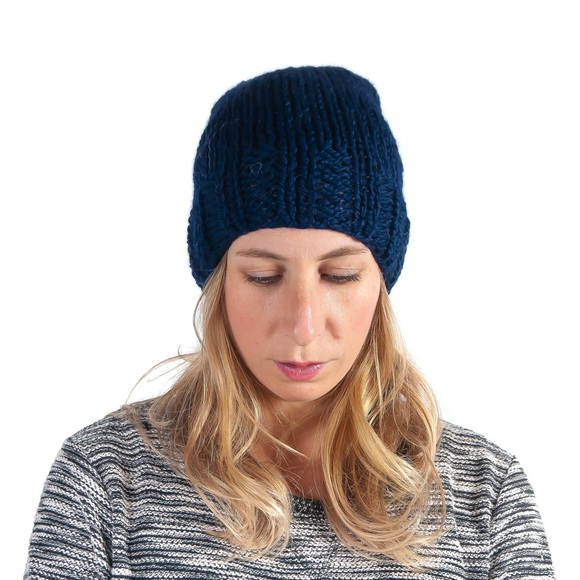 Super cute Navy element x Zumiez beanie girly Streetwear y2k headwear indie vibe - Picture 4 of 5